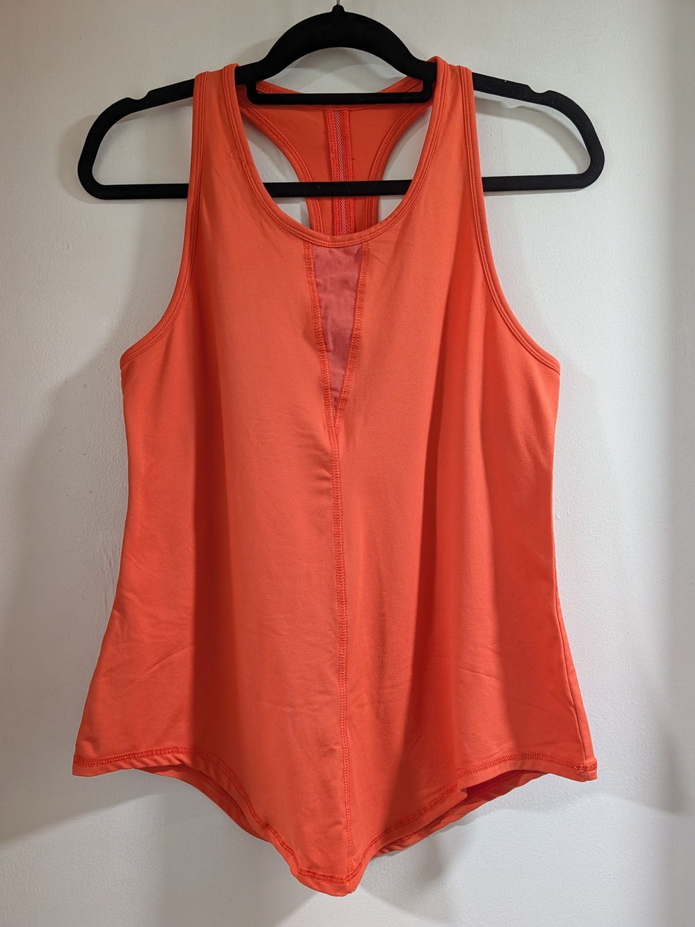 Zyia Active Coral Racerback Mesh Inset Tank Top